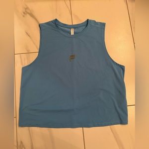 Fabletics Crop Top Blue Medium